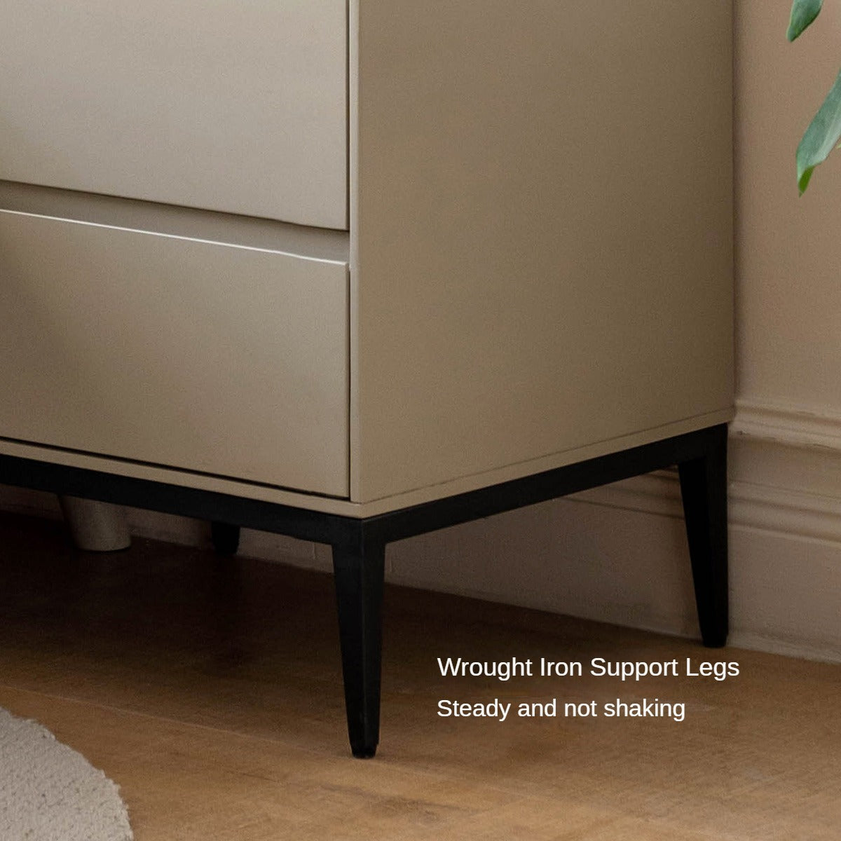 Poplar, Oak Solid Wood Nightstand.