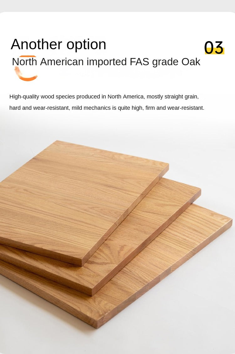 Solid RubberWood, Oak Solid Wood Modern Nightstand.