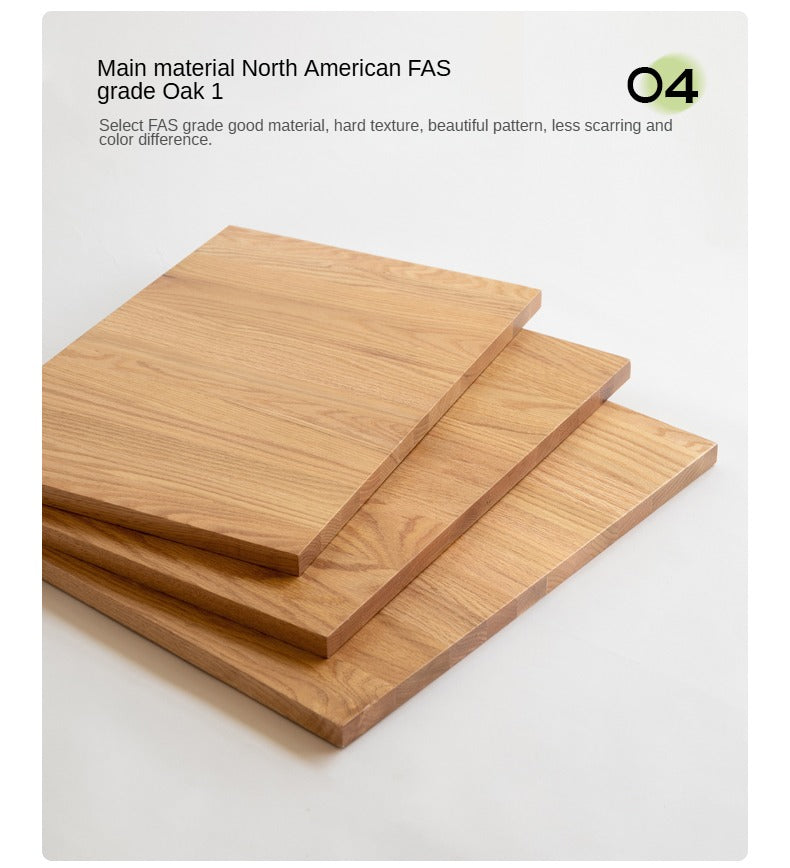 Oak Solid Wood SideTable Rotating Nightstand.