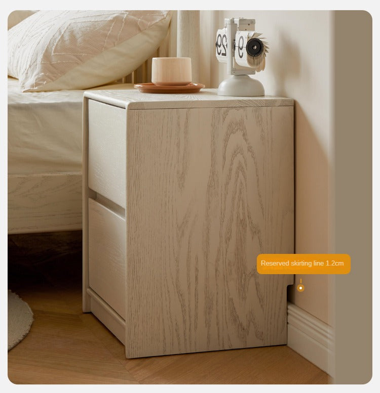 Solid Rubberwood Nightstand.