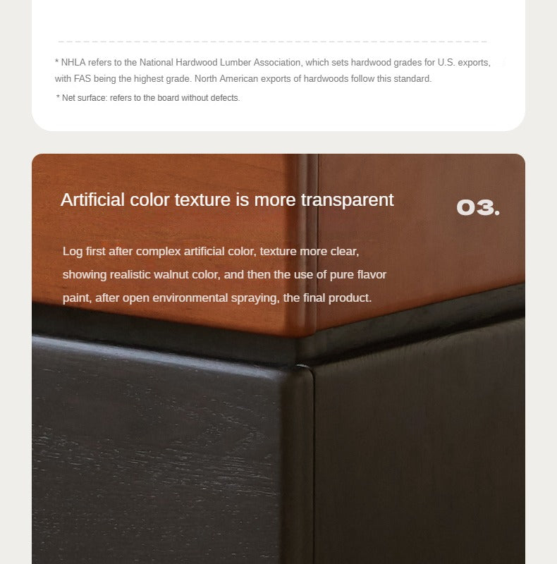 Ash, Poplar Solid Wood Nightstand