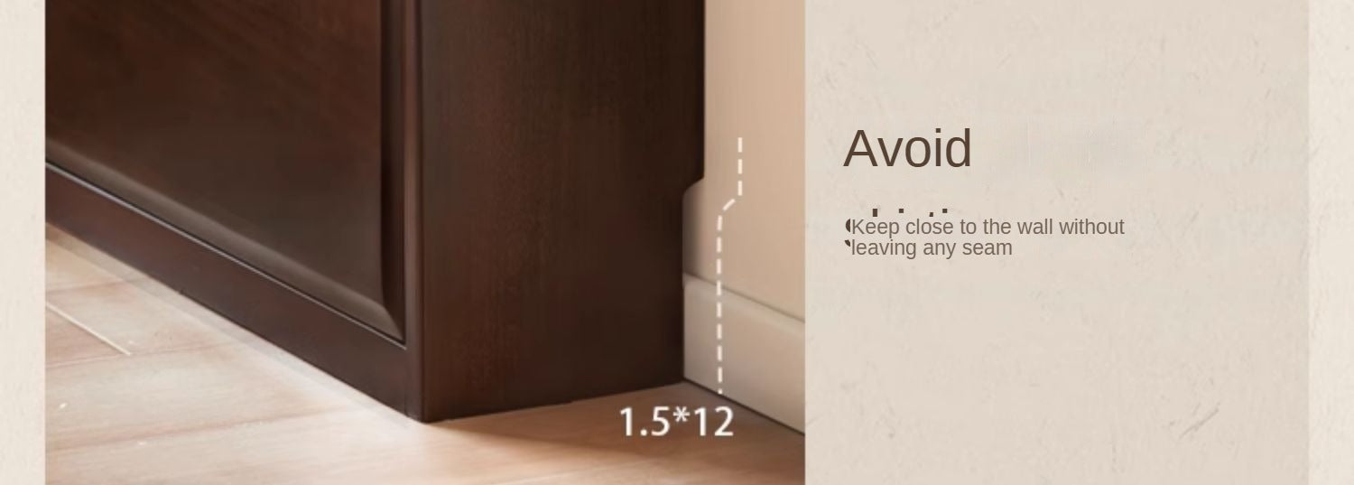 Solid Rubberwood, Poplar Solid Wood American Retro Narrow Shoe Cabinet Door Entrance Cabinet