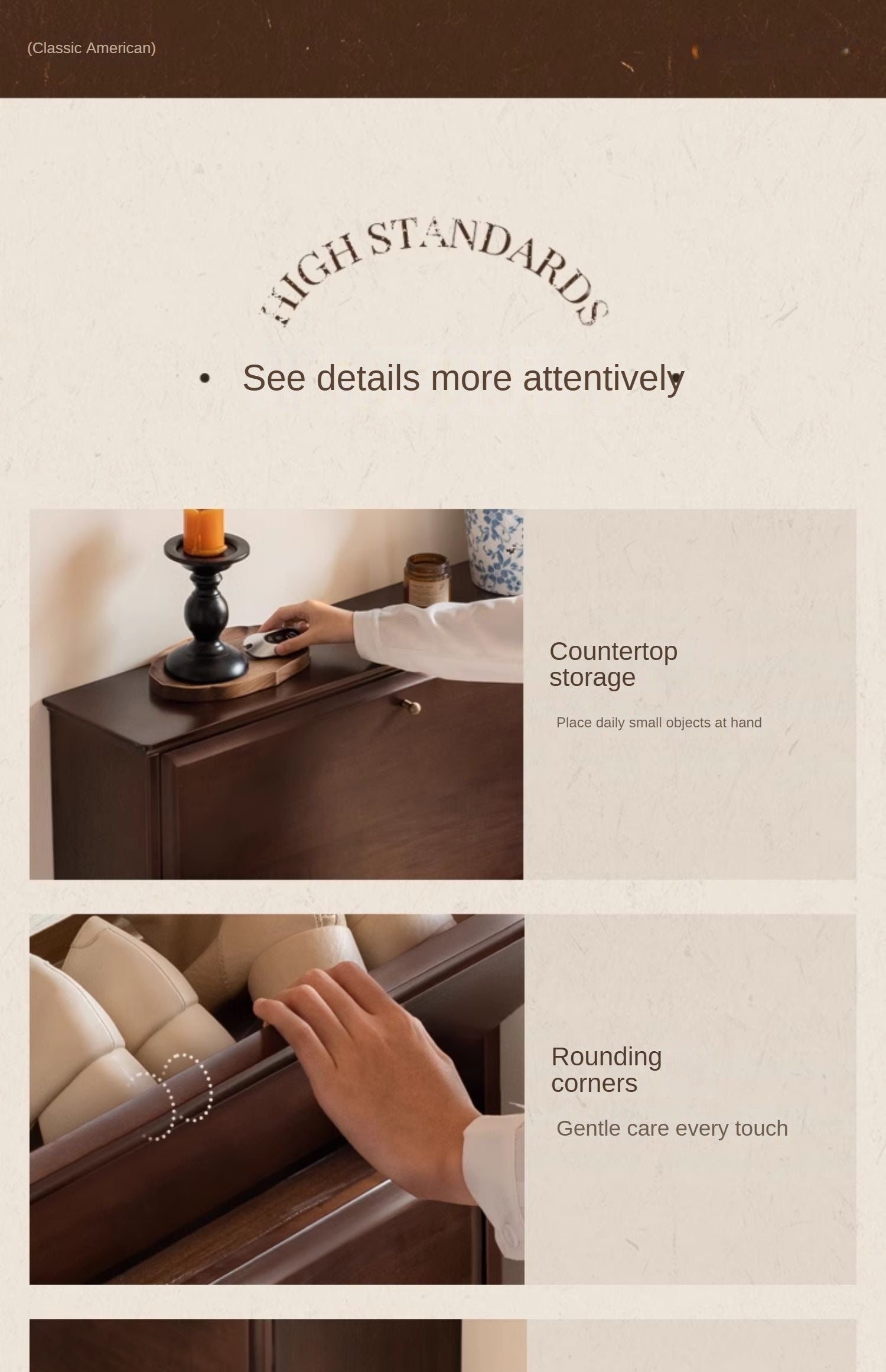 Solid Rubberwood, Poplar Solid Wood American Retro Narrow Shoe Cabinet Door Entrance Cabinet