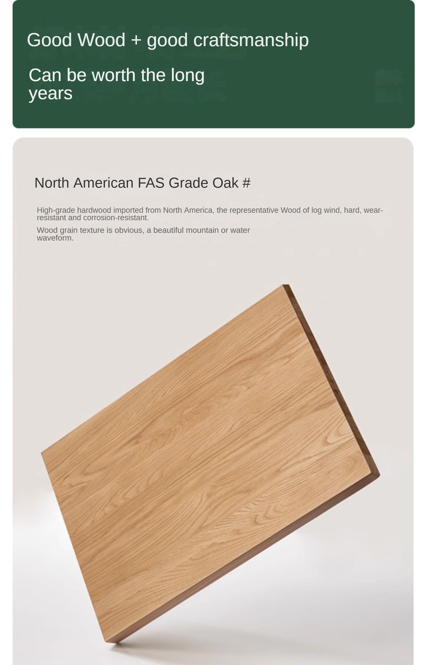 Oak Solid Wood Minimalist Ultra Narrow Coffee Table