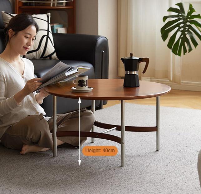 Poplar Solid Wood American Retro Coffee Table.