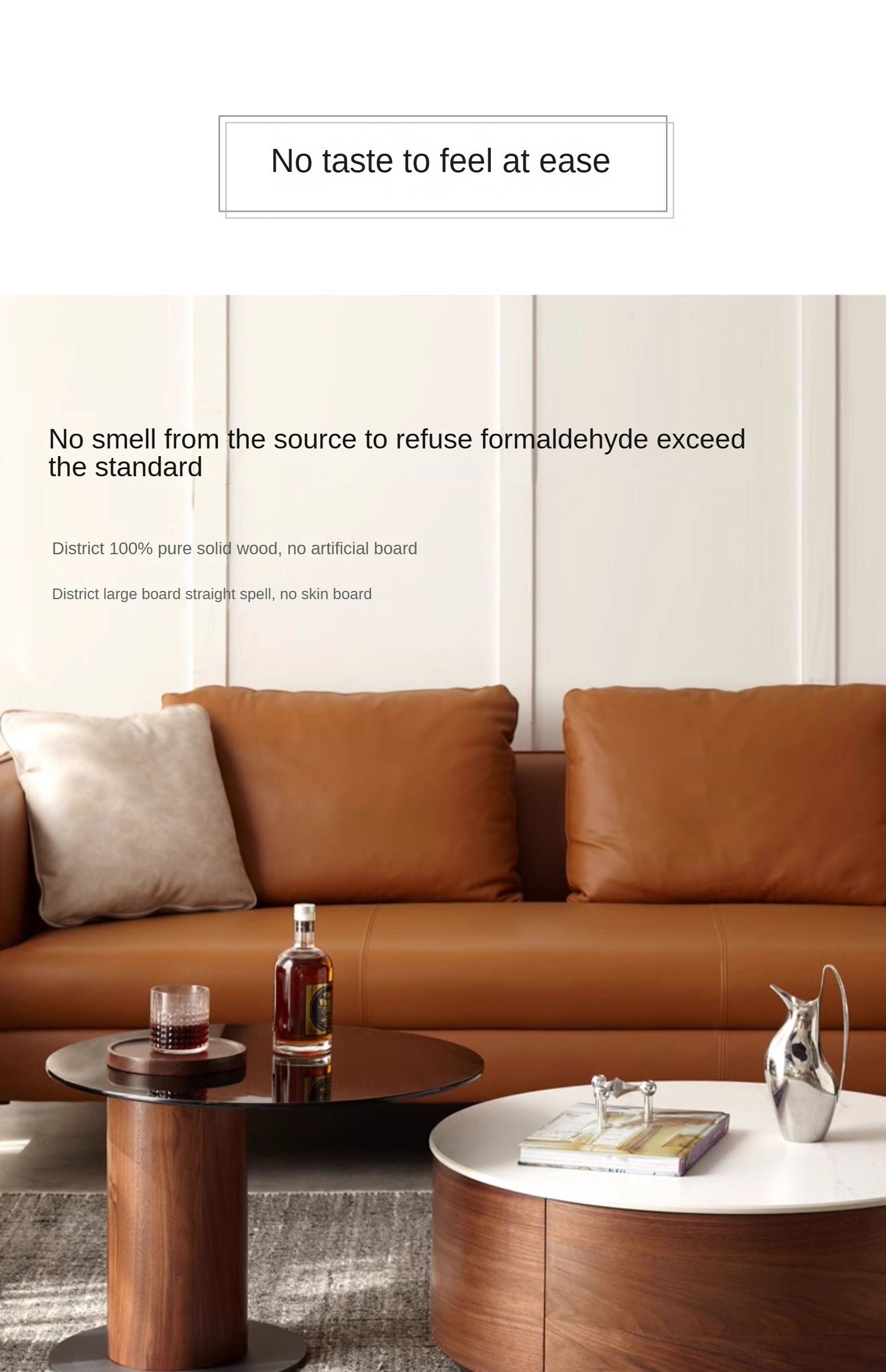 Black Walnut Slate Top Coffee Table