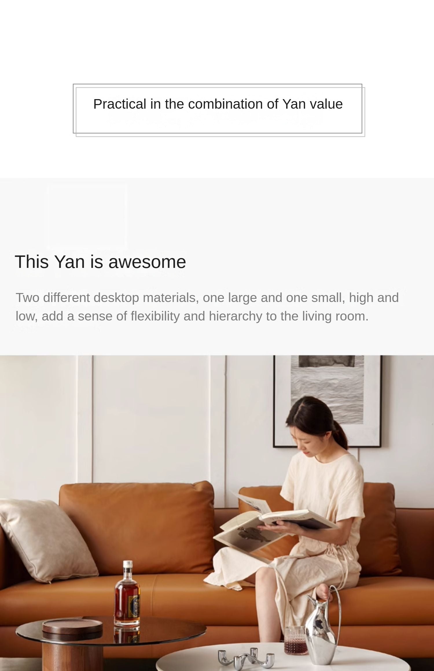 Black Walnut Slate Top Coffee Table