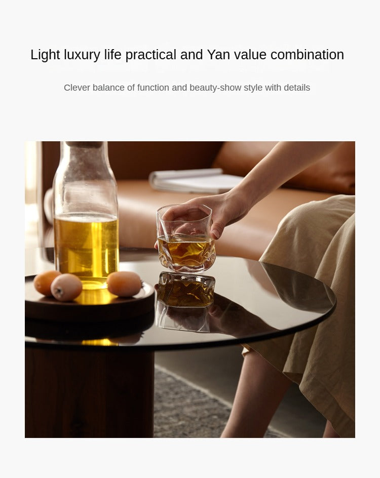 Black Walnut Slate Top Coffee Table