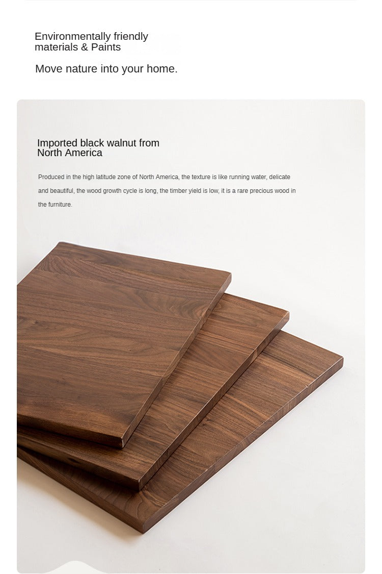 Sandalwood, Oak, Black Walnut Solid Wood Slate Top Coffee Table