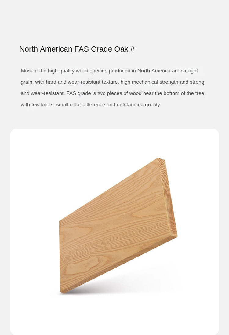 Oak Solid Wood Rock Plates Coffee Table