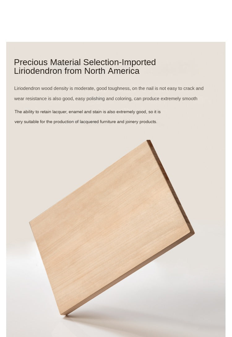 Ash Solid Wood Light Luxury Rock Plate Coffee Table