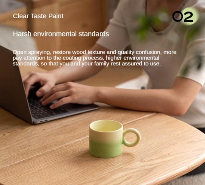 Oak, Beech Solid Wood Folding Mobile Coffee Table