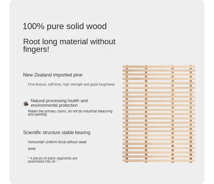 Black Walnut, Teak solid wood, Ach Solid Wood Bed Nordic Modern
