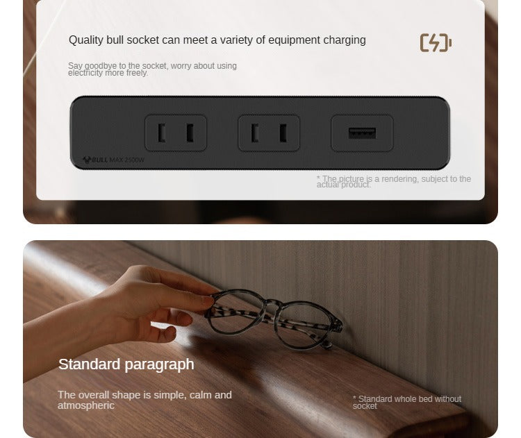 Black Walnut, Teak,Ash Solid Wood Bed Nordic Modern