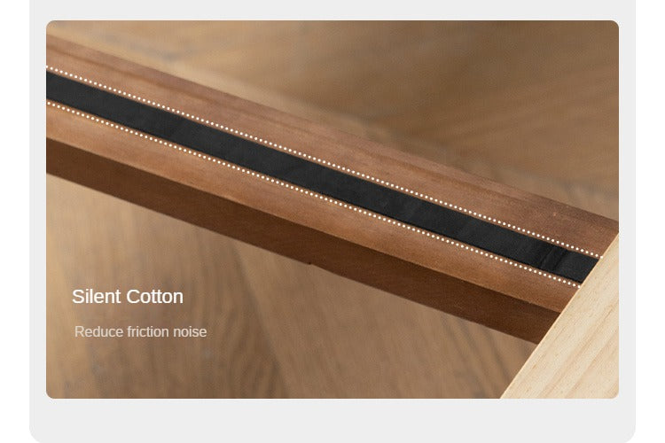 Black Walnut, Teak solid wood, Ach Solid Wood Bed Nordic Modern