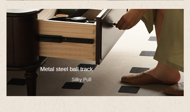 Poplar Solid Wood American Rectangular Coffee Table