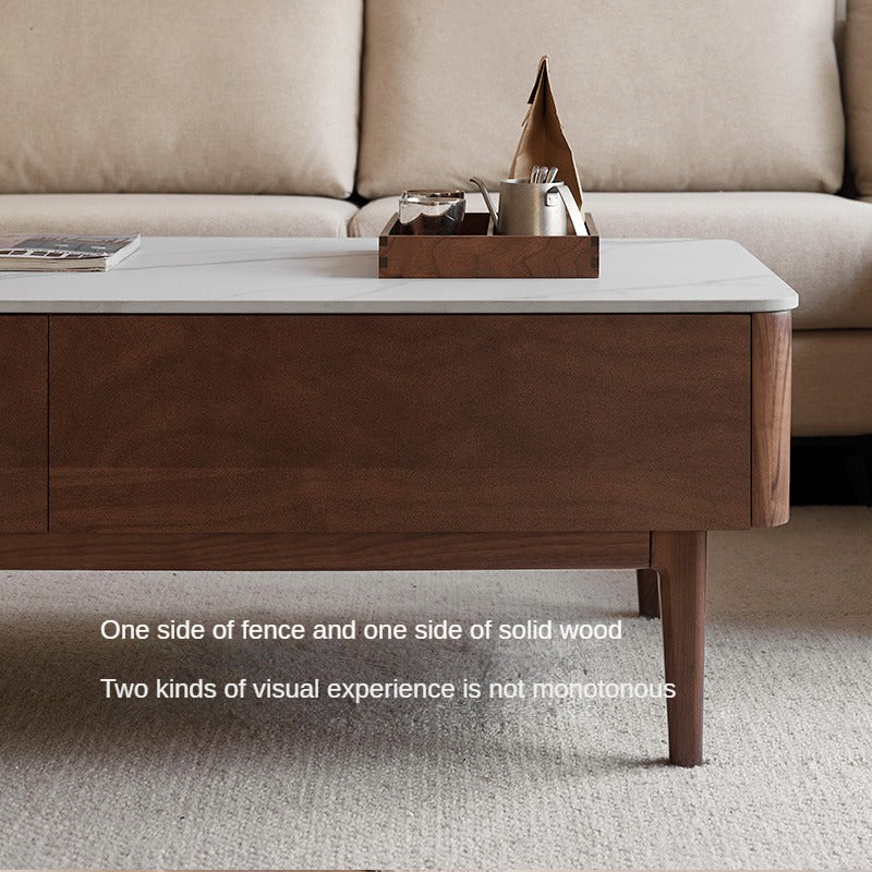 Black Walnut with Slate Top Coffee Table