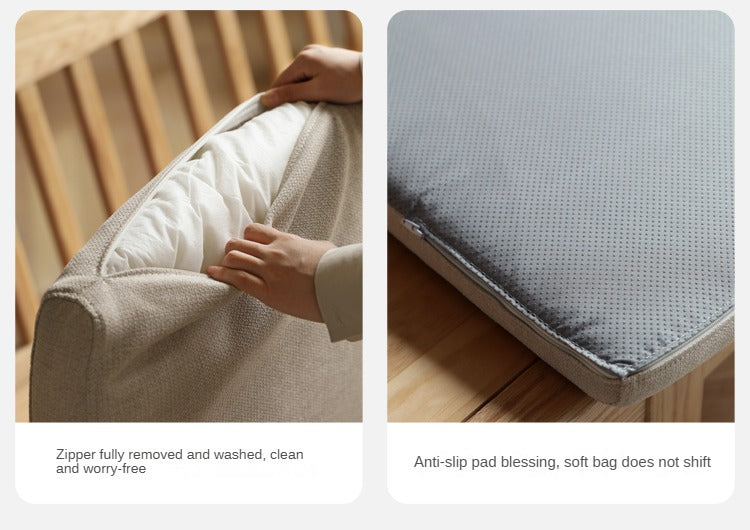 Oak, Ash Solid Wood Modern Nordic Fabric Sofa.