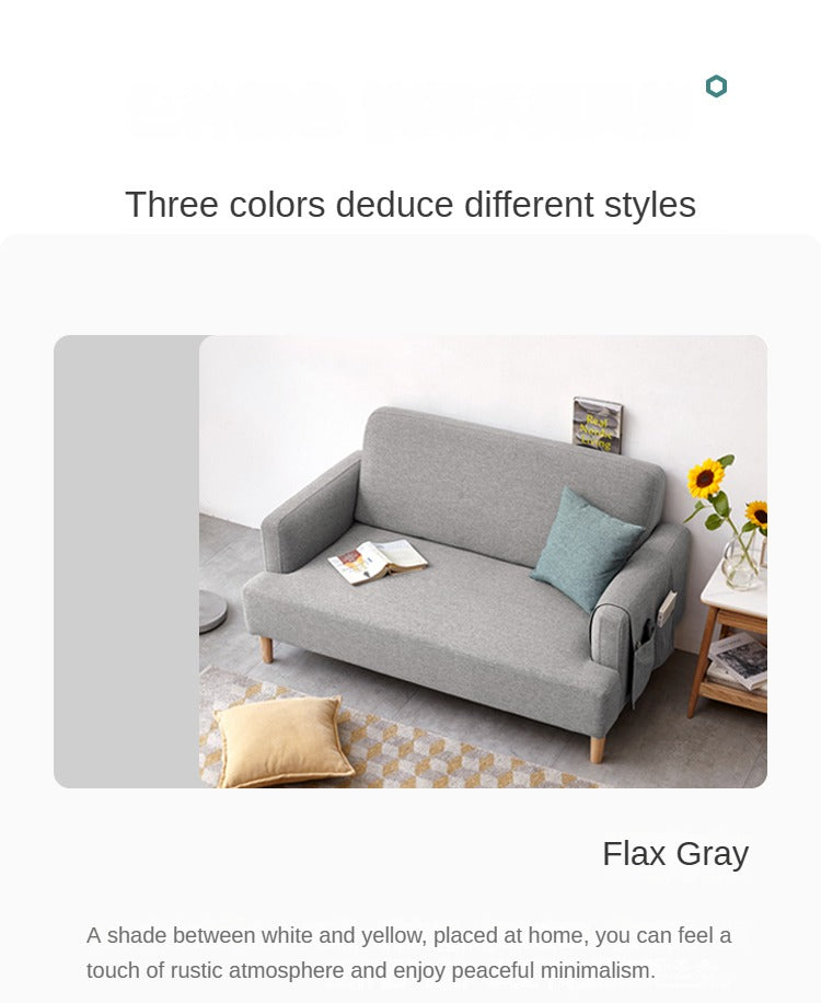 Fabric Double Sofa Scandinavian.