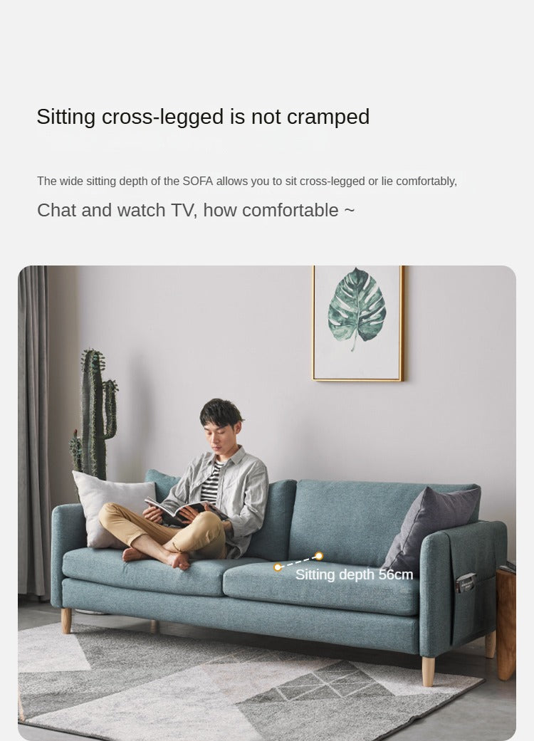 Fabric sofa simple modern.