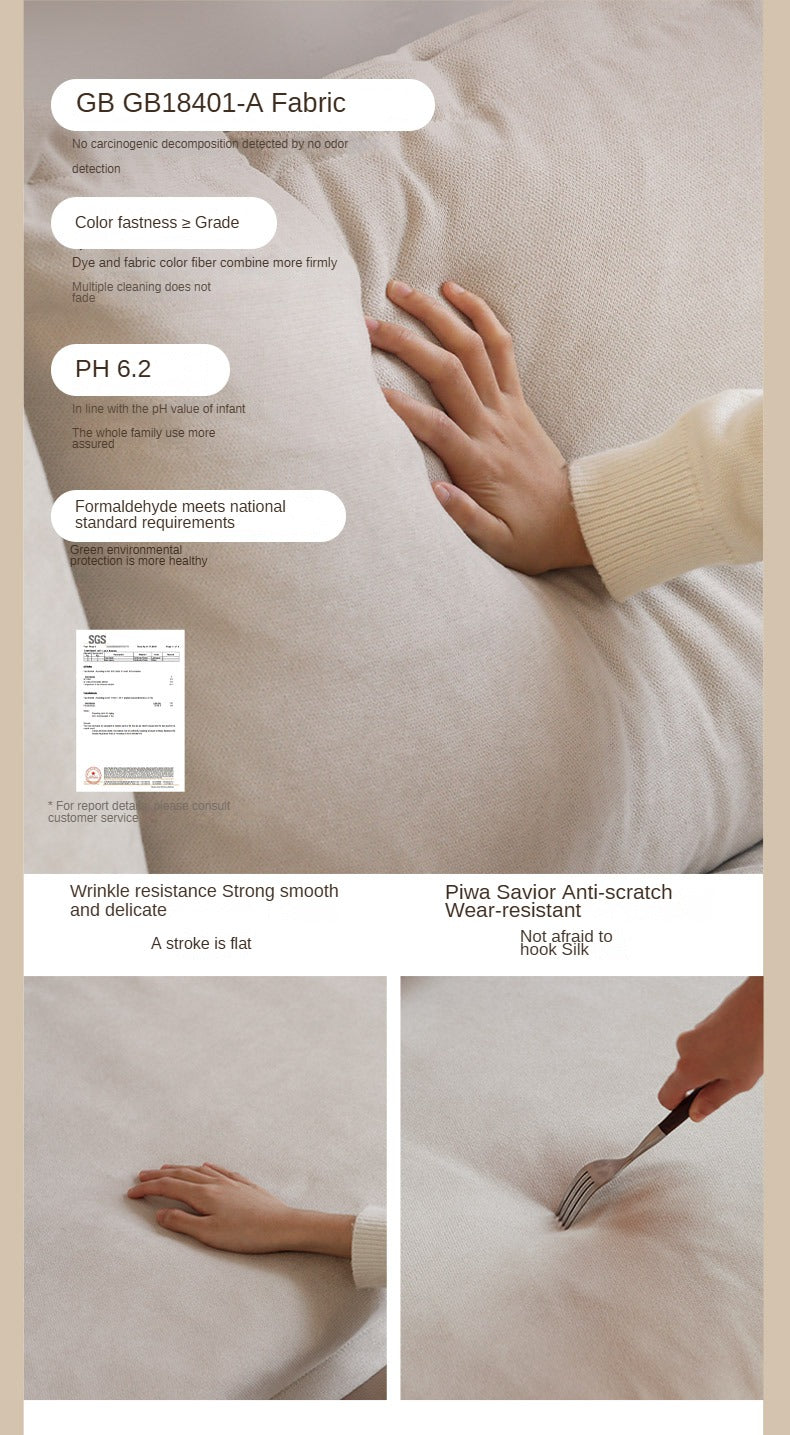 Fabric White Cream Style Sofa.
