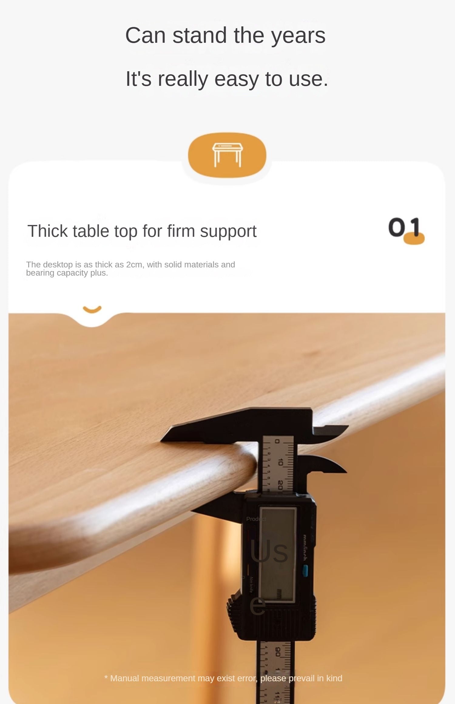 Beech Solid Wood Modern Dining Table