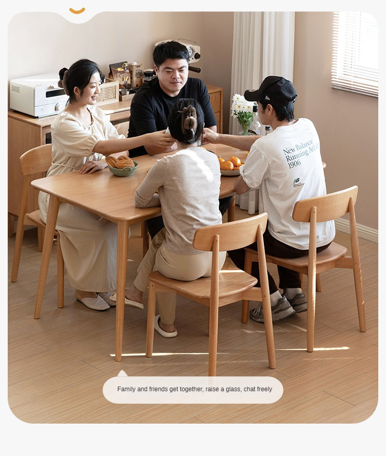 Beech Solid Wood Modern Dining Table