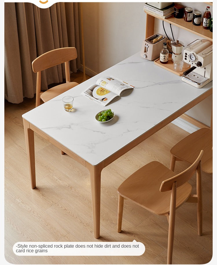 Beech Solid Wood Dining Sideboard Integrated Multifunctional Rack Household