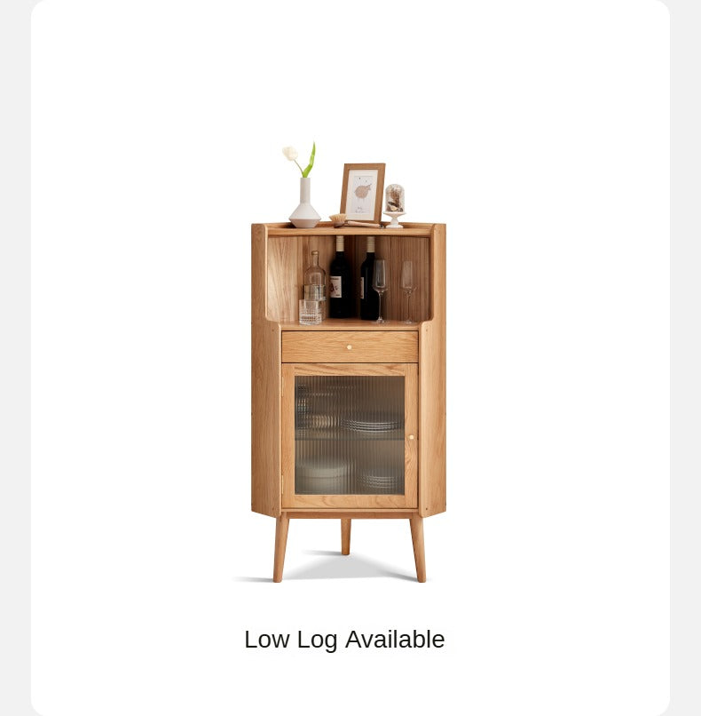 Oak Solid Wood Corner Sideboard