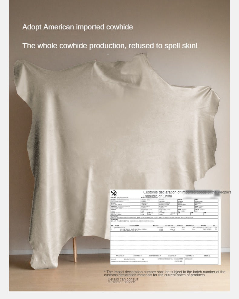 Genuine Leather Sofa Multifunctional Telescopic Electric Sofa.