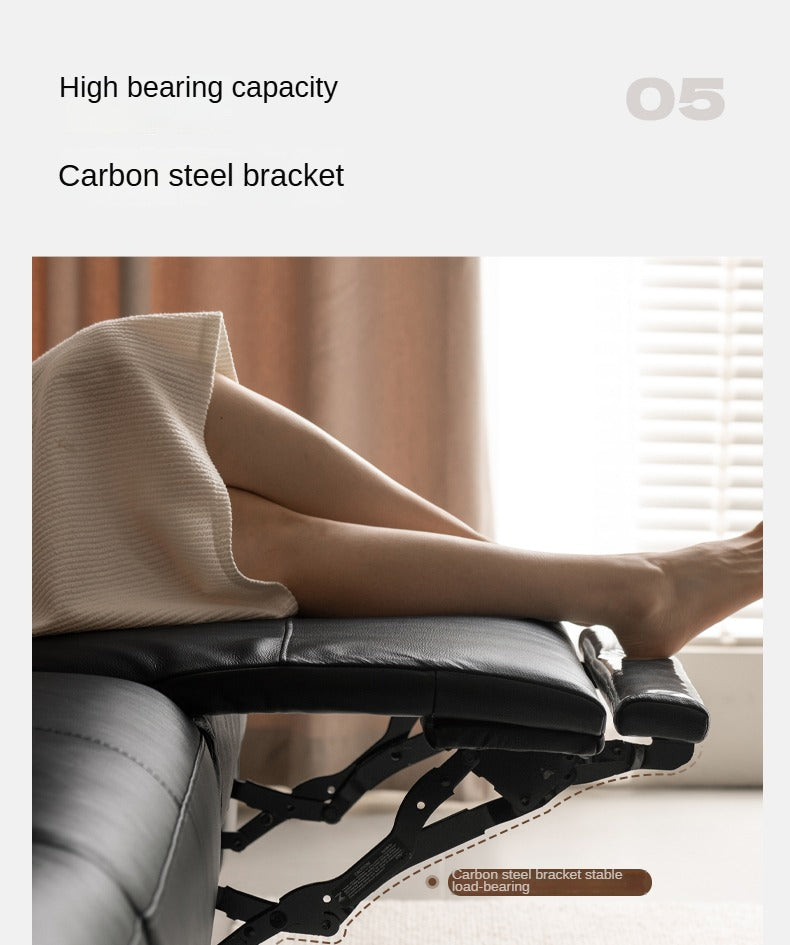 Leather Sofa Top Layer Cowhide Functional Sofa.