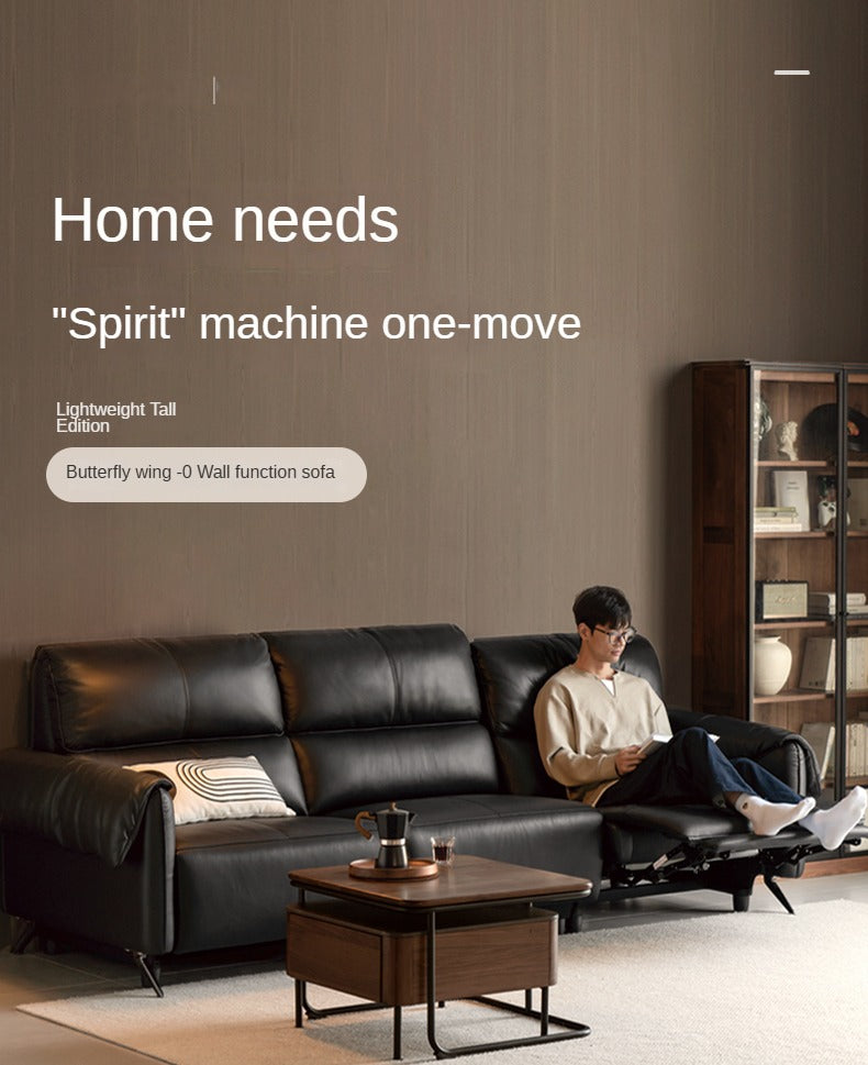 Leather Telescopic Electric Sofa Modern.