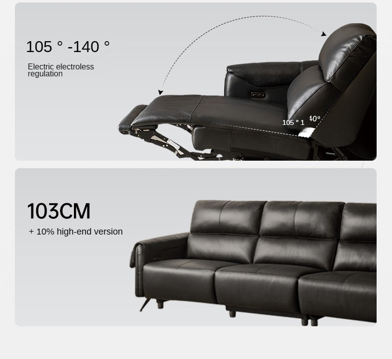 Leather Telescopic Electric Sofa Modern.