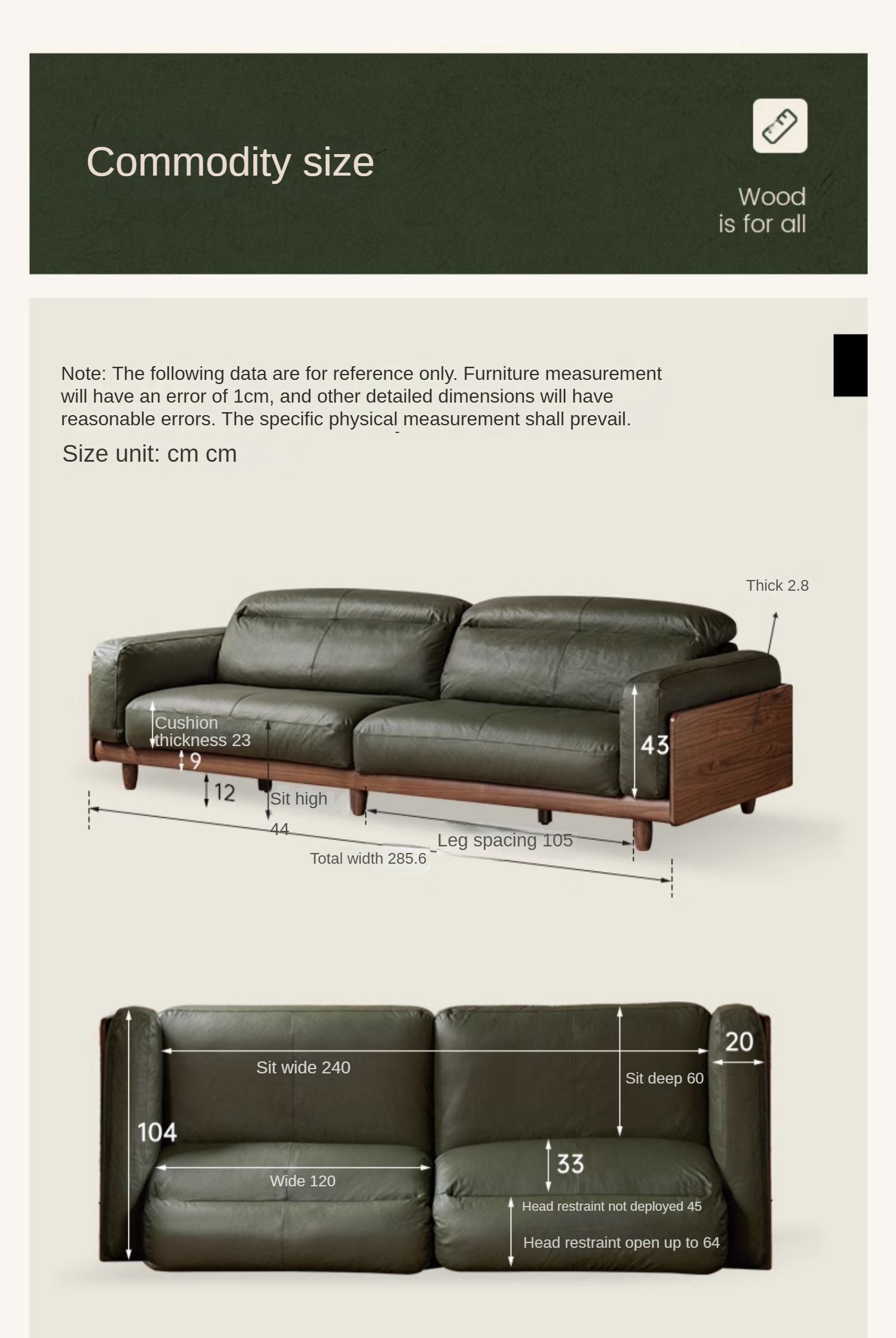 Black Walnut, Poplar Solid Wood Leather Sofa Italian Light Luxury.
