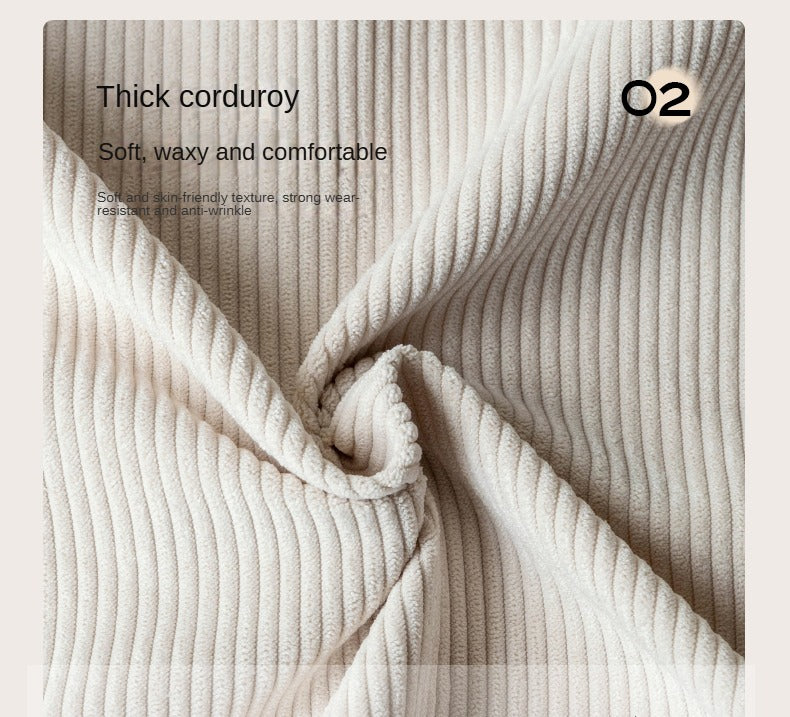 Oak Solid Wood Straight Sofa 4 fabrics color