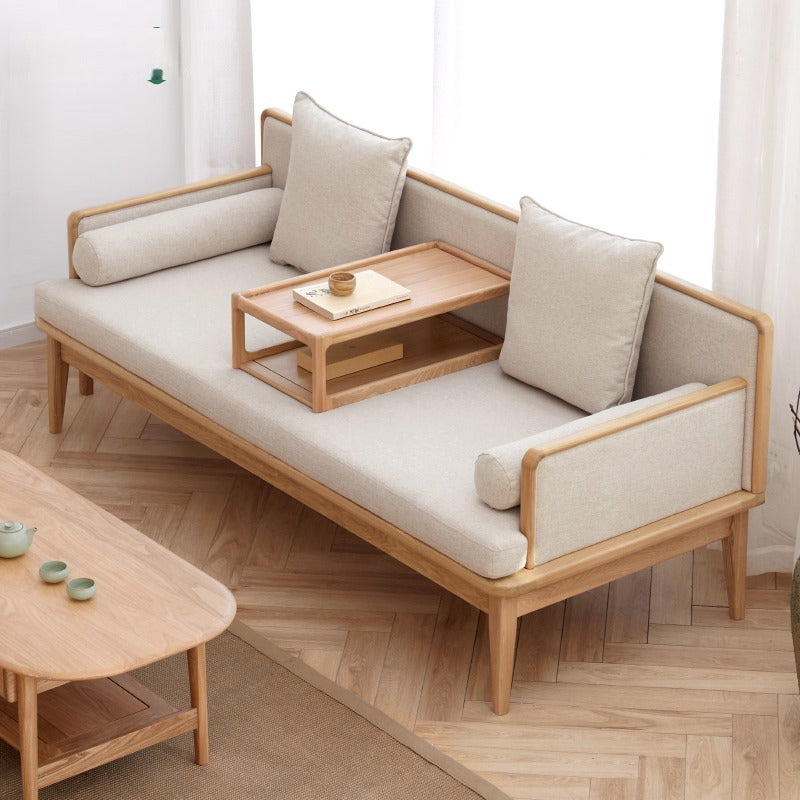Ash Solid Wood Multifunctional Sofa,