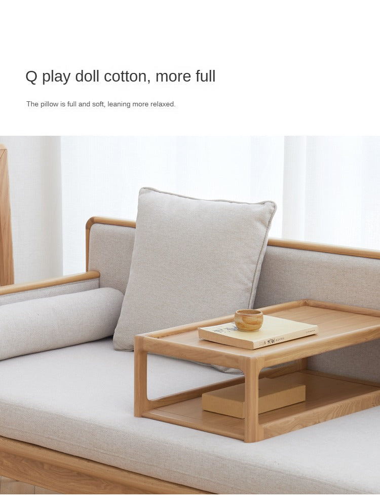 Ash Solid Wood Multifunctional Sofa,