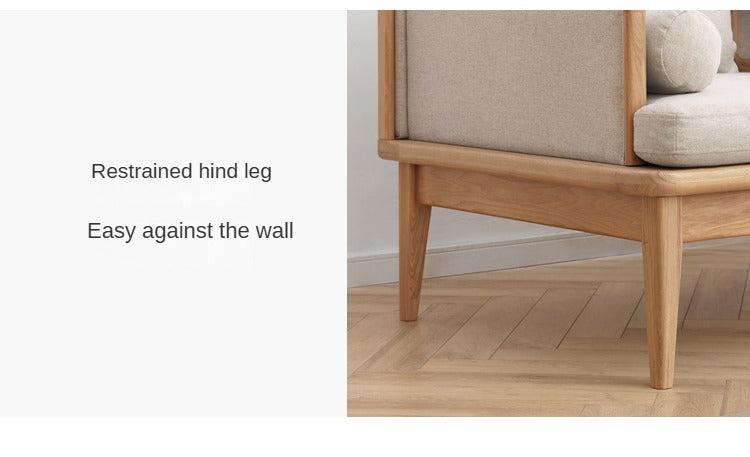 Ash Solid Wood Multifunctional Sofa,