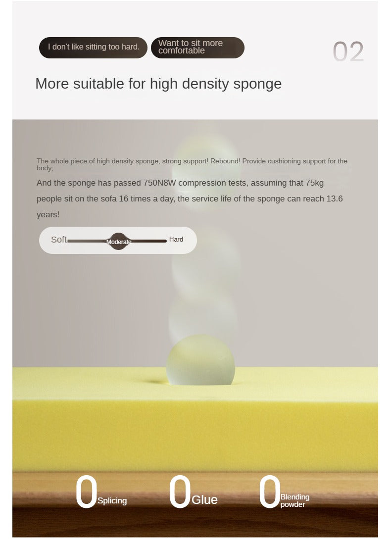 Oak Solid Wood Folding Sofa Bed.