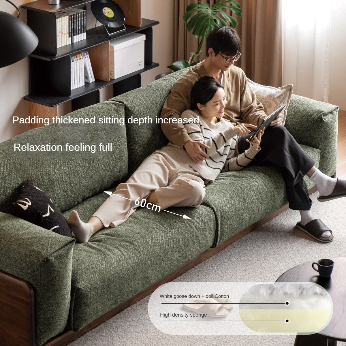 Black Walnut Solid Wood Italian Light Luxury.