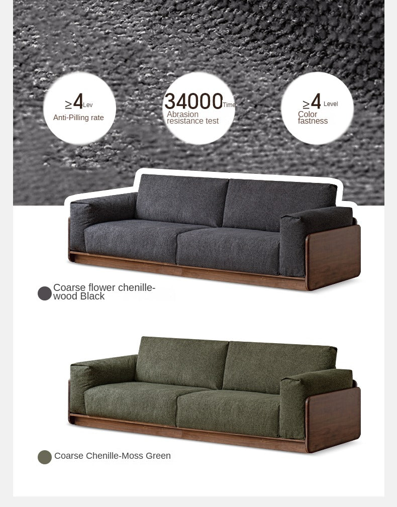 Black Walnut Solid Wood Italian Light Luxury.