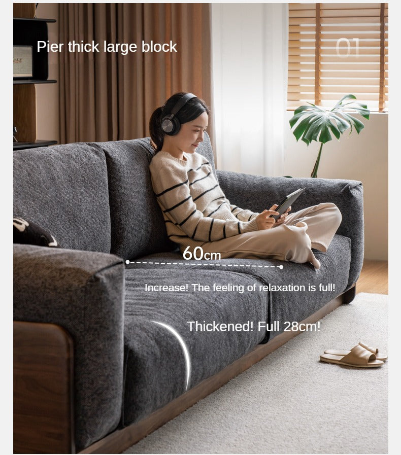 Black Walnut Solid Wood Italian Light Luxury.