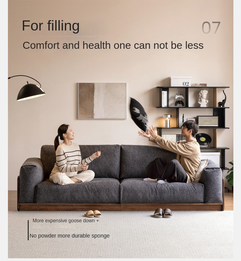 Black Walnut Solid Wood Italian Light Luxury.