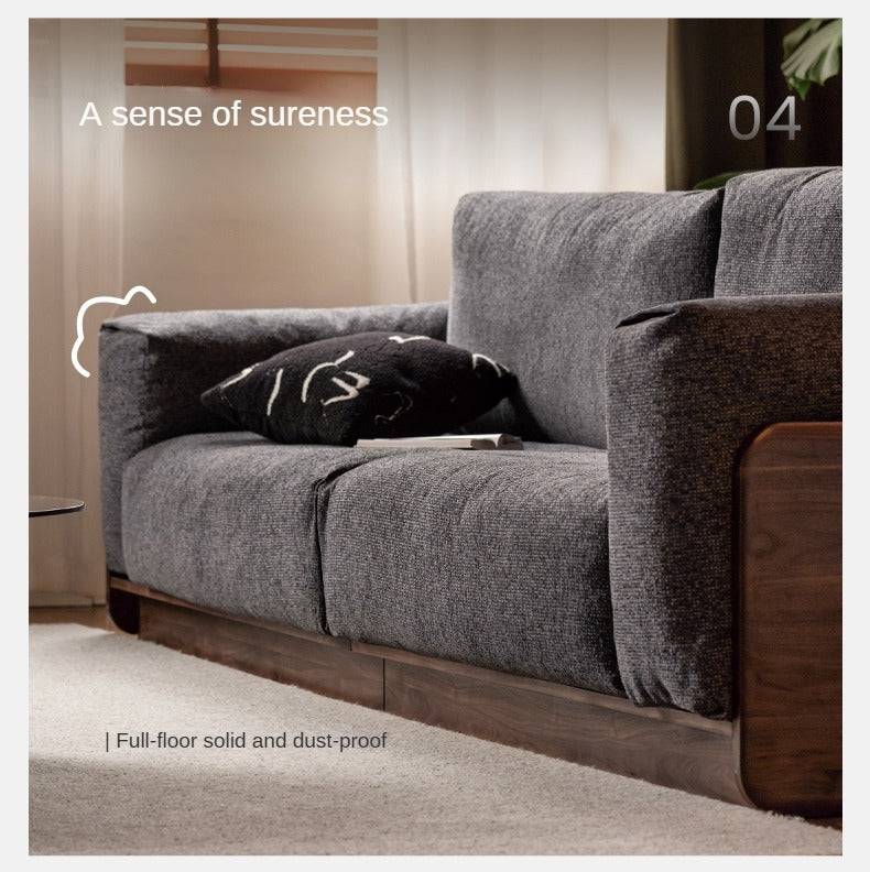 Black Walnut Solid Wood Italian Light Luxury.