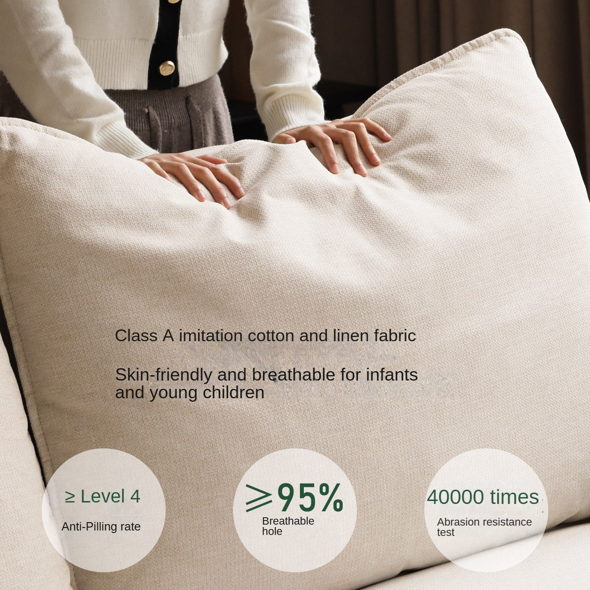 Black Walnut, Ash, Oak Solid Wood High Back Sofa.