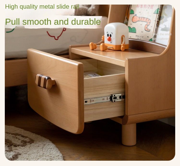 Beech Solid Wood Children's Nightstand.