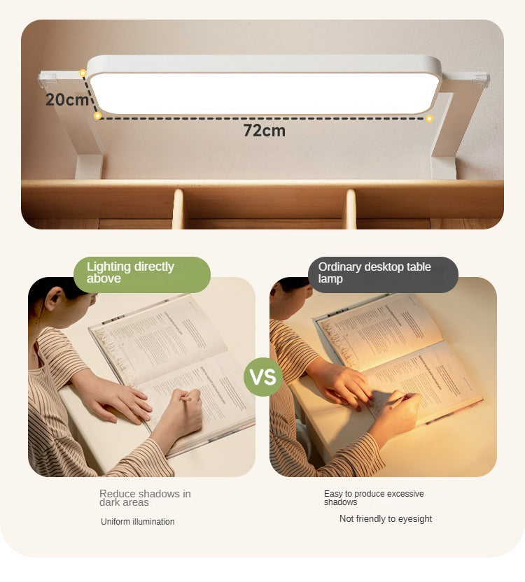 Beech Solid Wood Children's Study Table Eye Protection Lamp