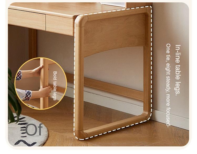 Beech Solid Wood Children's Study Table Eye Protection Lamp