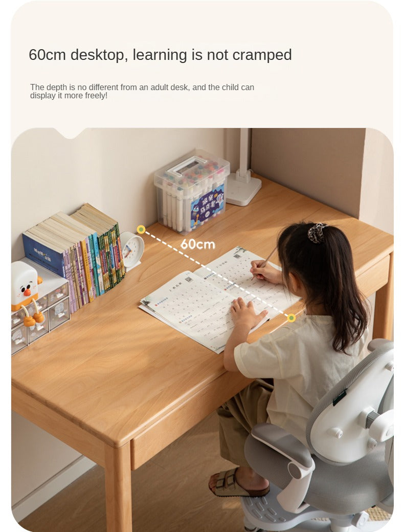 Beech Solid Wood, Solid Rubberwood Children's Desk