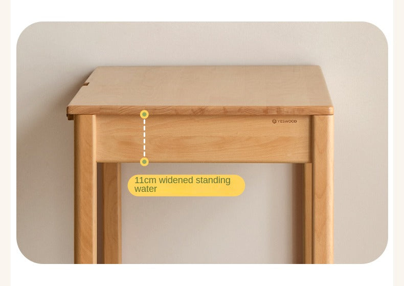 Beech Solid Wood, Solid Rubberwood Children's Desk